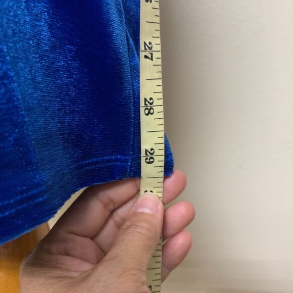 Emerald Sundae Small Womens Junior Velvet Mini Bodycon Dress Blue - Picture 8 of 9